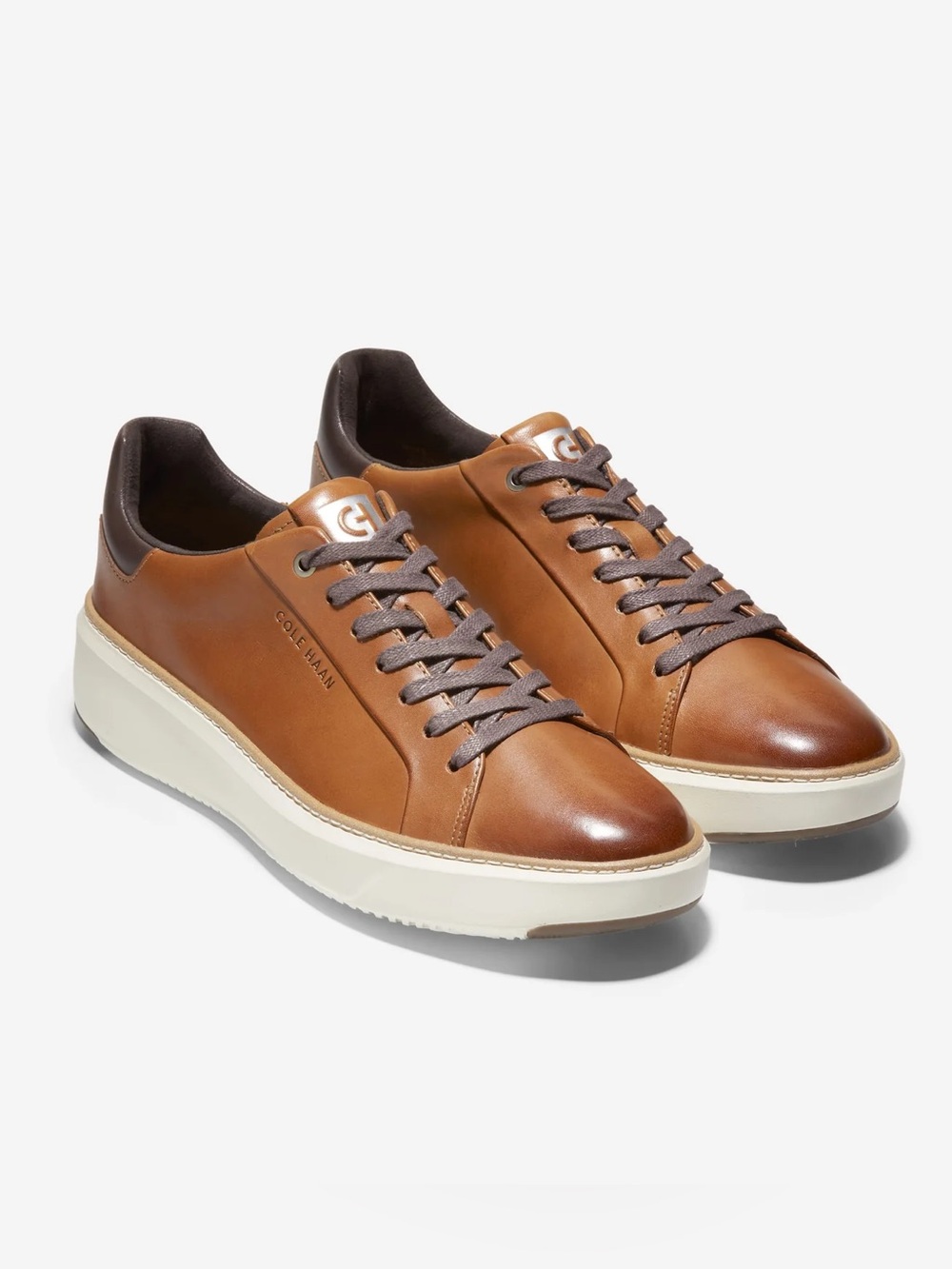 Cole Haan GrandPro Topspin Sneaker Mens 8.5 British Tan Work Casual Comfort Shoe